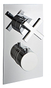 Treemme Line Смеситель для душа термостатический, 1 потребитель, внешняя часть, цвет: chrome RWIT7287CC36