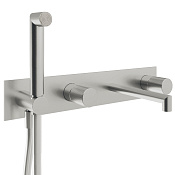 Treemme 28mm Смеситель для душа встраиваемый, 2 потребителя, внешняя часть, цвет: нержавеющая сталь RWIT3BD7ISG1