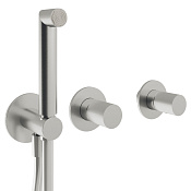 Treemme 28mm Смеситель для душа встраиваемый, 2 потребителя, внешняя часть, цвет: нержавеющая сталь RWIT3BD9IS01