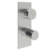 Treemme 28mm Смеситель для душа встраиваемый, 2 потребителя, внешняя часть, цвет: нержавеющая сталь RWIT3BA2ISG1