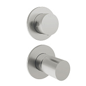 Treemme 28mm Смеситель для душа встраиваемый, 2 потребителя, внешняя часть, цвет: нержавеющая сталь RWIT3BC2IS01