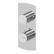 Treemme Albatros Смеситель для душа термостатический встр., 2 потреб., внешняя часть, цвет:chrome RWIT8A46CCAS