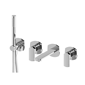 Treemme Albatros Смеситель для душа встраиваемый, 2 потребителя, внешняя часть, цвет: chrome RWIT4CD8CC01