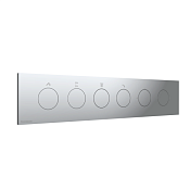 Treemme W-touch Смеситель для душа термостатический встр., 4 потребителя, внешняя часть, цвет:chrome RWIT1BE4CC01