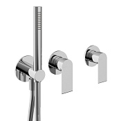 Treemme Bamboo Смеситель для душа встраиваемый, 2 потребителя, внешняя часть, цвет: chrome RWIT50D9CC01