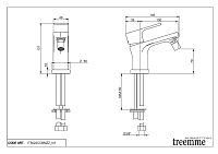 Treemme Bamboo Смеситель для биде, без донного клапана, цвет: chrome IT5022CCBMZZ