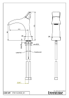 Treemme Hedo Смеситель для биде, без донного клапана, цвет: chrome IT0911CCHEZZ