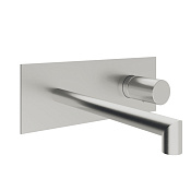 Treemme 28mm Смеситель для раковины встраиваемый, внеш. часть, излив 17,7см, цвет: нержавеющая сталь RWIT3BA5ISG1