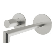 Treemme 28mm Смеситель для раковины встраиваемый, внешняя часть, излив 18см, цвет: нержавеющая сталь RWIT3BC7IS01