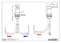 Treemme Aurelia Смеситель для раковины управляющий, цвет: chrome RWIT2C68CC01