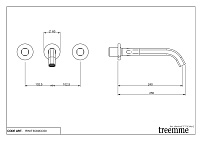 Treemme Appia Смеситель для раковины встраиваемый, внешняя часть, цвет: chrome RWIT3C60CC50