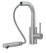 Treemme 40mm Смеситель для кухни с выдвижным изливом, цвет: нержавеющая сталь IT1343IS40ZZ