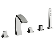 Treemme Arche Смеситель на борт ванны на 5 отверстий, с ручным душем, внешняя часть, цвет: chrome IT0706CCKAZZ