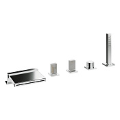 Treemme Kea Смеситель на борт ванны на 5 отверстий, с ручным душем, внешняя часть, цвет: chrome IT7A06CCK_ZZ