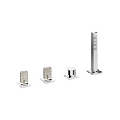 Treemme Kea Смеситель на борт ванны на 4 отверстия, с ручным душем, внешняя часть, цвет: chrome IT7A70CCR_ZZ