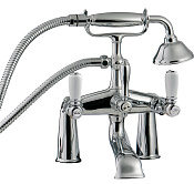 Treemme Old Italy Смеситель на борт ванны на 2 отверстия, с ручным душем, внешняя часть, цвет:chrome IT4407CCSOZZ