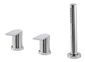 Treemme Ran Смеситель на борт ванны на 3 отверстия, с ручным душем, внешняя часть, цвет: chrome IT2269CCRNZZ