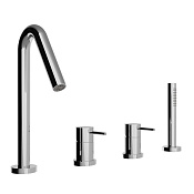 Treemme Up+ Смеситель на борт ванны на 4 отверстия, с ручным душем, внешняя часть, цвет: chrome IT5768CCVLZZ