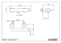 Treemme X-change mono Смеситель для душа накладной, цвет: chrome IT5856CCVLZZ