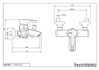Treemme Logic Смеситель для ванны накладной, цвет: chrome IT1250CCLGZZ