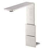 Treemme 5mm Смеситель для раковины высокий, без д/к, высота излива 19,2 см, цвет: нержавеющая сталь IT2515IS5FZZ