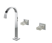 Treemme Kea Смеситель для раковины высокий на 3 отверстия, без д/к, высота излива 29,1, цвет: chrome RWIT3A85CCR_