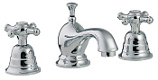 Treemme Old Italy Смеситель для раковины на 3 отверстия, с д/к, длина излива 13 см, цвет: chrome IT4410CCOIZZ
