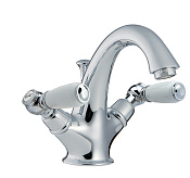 Treemme Old Italy Смеситель для раковины, с д/к, длина излива 14 см, цвет: chrome IT4414CCSOZZ