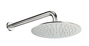 Treemme Showers Inox Верхний душ d25,5 см, 1 вид струи, кронштейн настенный, цвет: нержавеющая сталь RWIT6599IS05