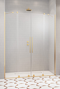 Radaway Furo DWD Душевая дверь в нишу, прозрачная 8 мм, Easy Clean 48,8х200h см, цвет: gold 10108488-09-01
