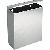 Nofer Ведро для мусора с крышкой подвесное, 5,7 литров, цвет: нержавеющая сталь брашированная 09004.S