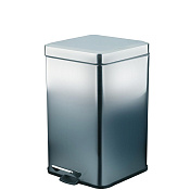 Nofer Ведро для мусора с педалью напольное, 6 литров, цвет: хром 09111.06.B