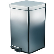 Nofer Ведро для мусора с педалью напольное, 12 литров, цвет: хром 09111.12.B