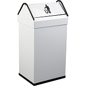 Nofer Ведро для мусора с крышкой напольное, 41 литр, цвет: белый 14118.2.W