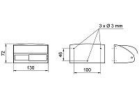 Nofer Classic Держатель туалетной бумаги с крышкой, подвесной, цвет: хром 05013.B