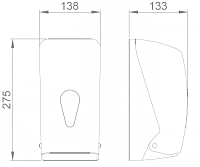Nofer Держатель туалетной бумаги для общественных мест, подвесной, цвет: синий 05118.T