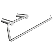 Nofer Roma Держатель туалетной бумаги открытый, подвесной, цвет: нержавеющая сталь 16804.S