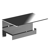 Nofer Corinto Держатель туалетной бумаги с полочкой, подвесной, цвет: хром 16878.B