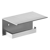 Nofer Corinto Держатель туалетной бумаги с полочкой, подвесной, цвет:нержавеющая сталь брашированная 16878.S