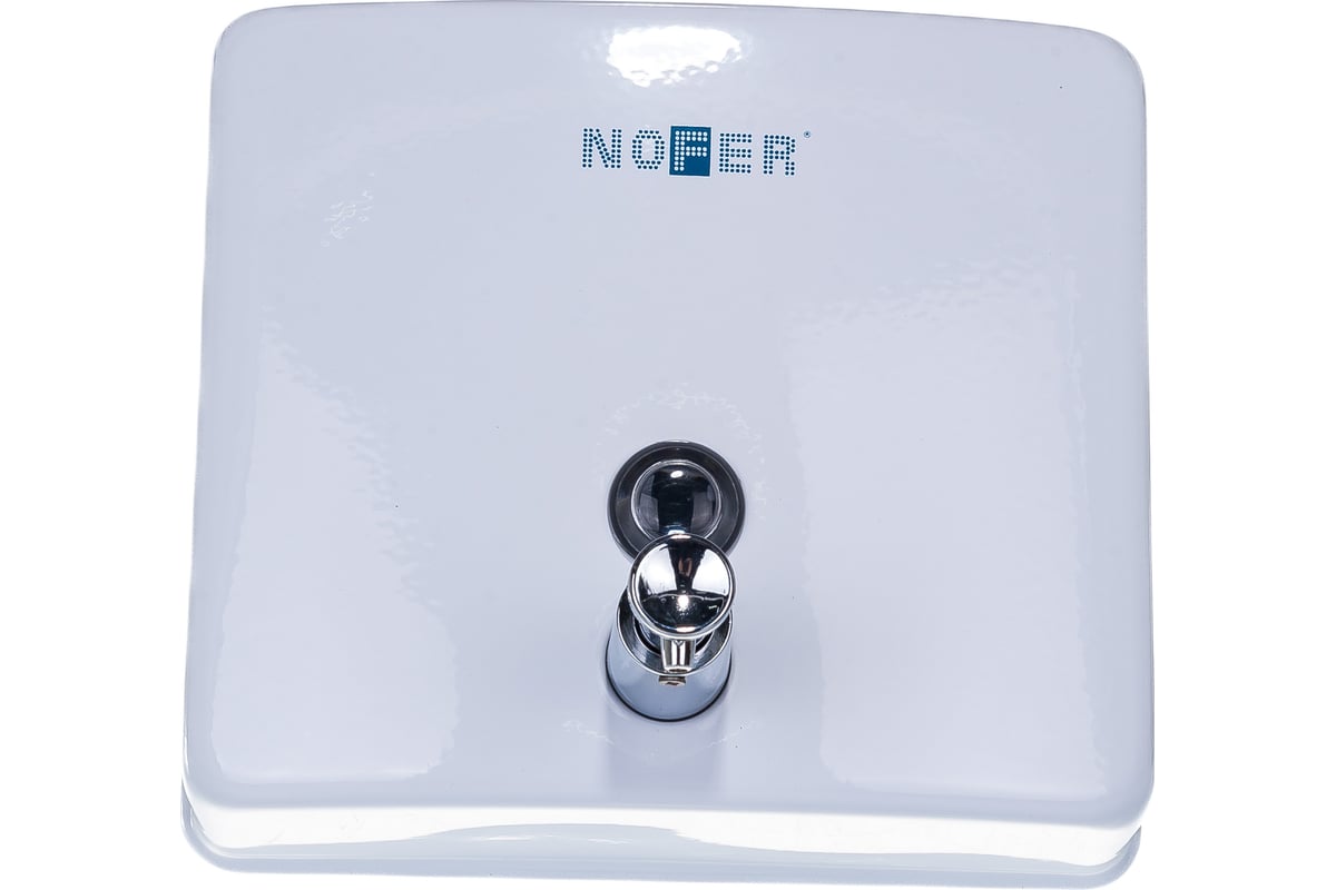 Nofer Дозатор для жидкого мыла, подвесной, цвет: белый 03004.W