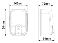 Nofer Дозатор для жидкого мыла, подвесной, цвет: нержавеющая сталь брашированная 03022.S