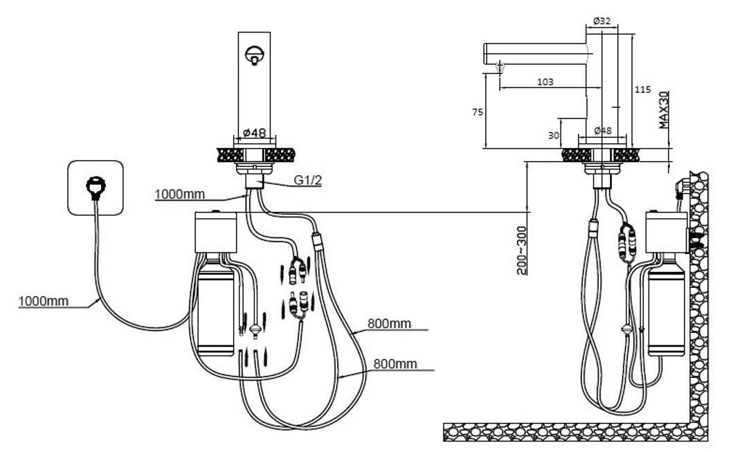 Nofer Дозатор для жидкого мыла сенсорный, встраиваемый, цвет: хром 03114.B
