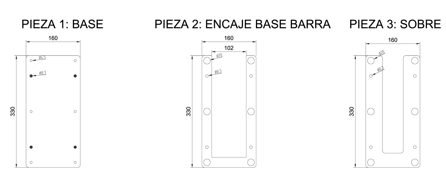 Nofer Крепление для усиления фиксации поручней, цвет: нержавеющая сталь 15053.S