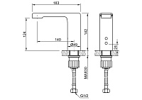 Nofer Кран для раковины сенсорный, цвет: хром 07260.B