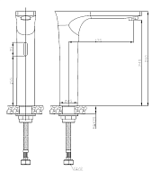 Nofer Кран для раковины сенсорный, цвет: хром 07264.B