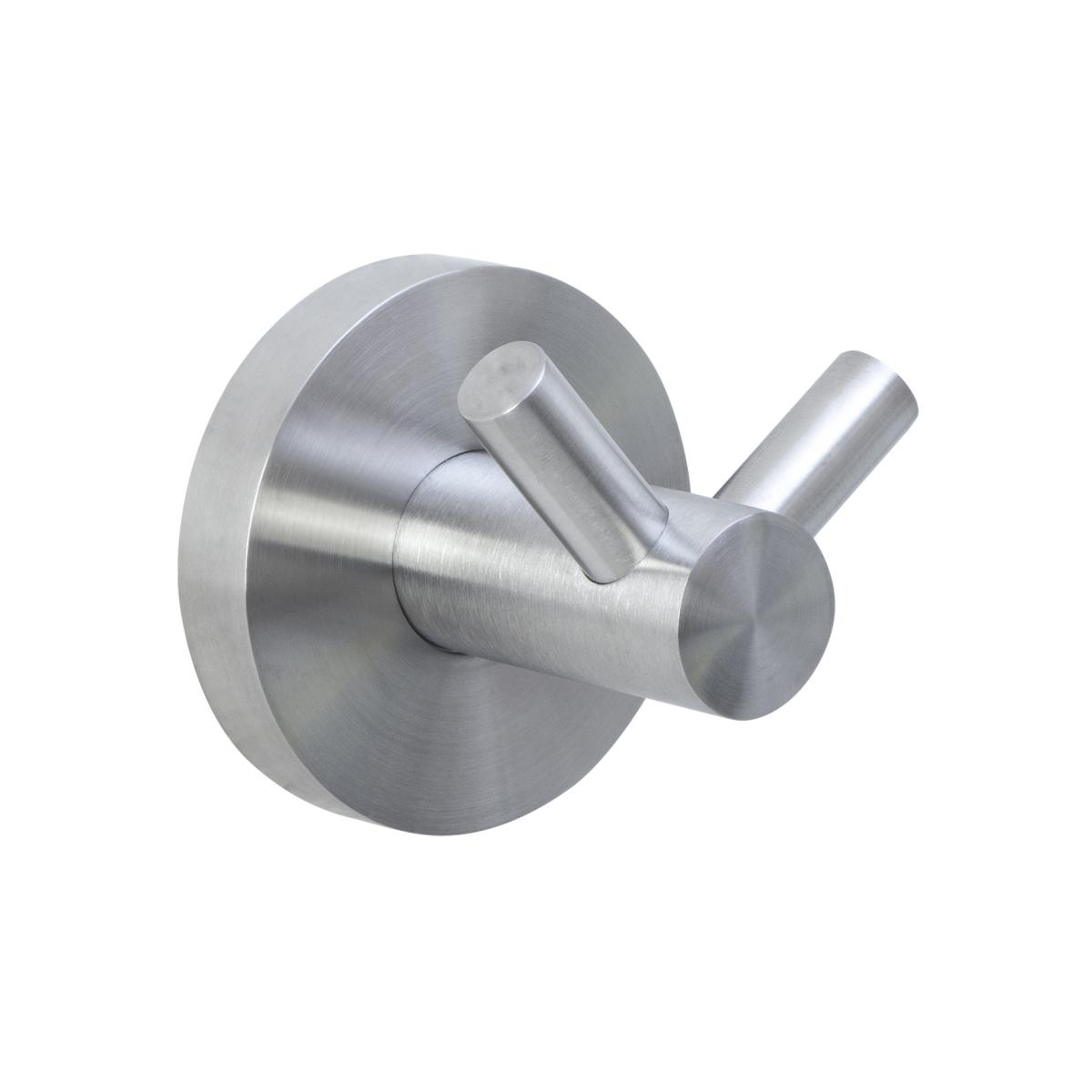 Nofer Niza Крючок для полотенец двойной, подвесной, цвет: нержавеющая сталь брашированная 16852.S