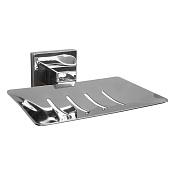 Nofer Barcelona Мыльница с чашей из нержавеющей стали, подвесная, цвет: хром 16912.B