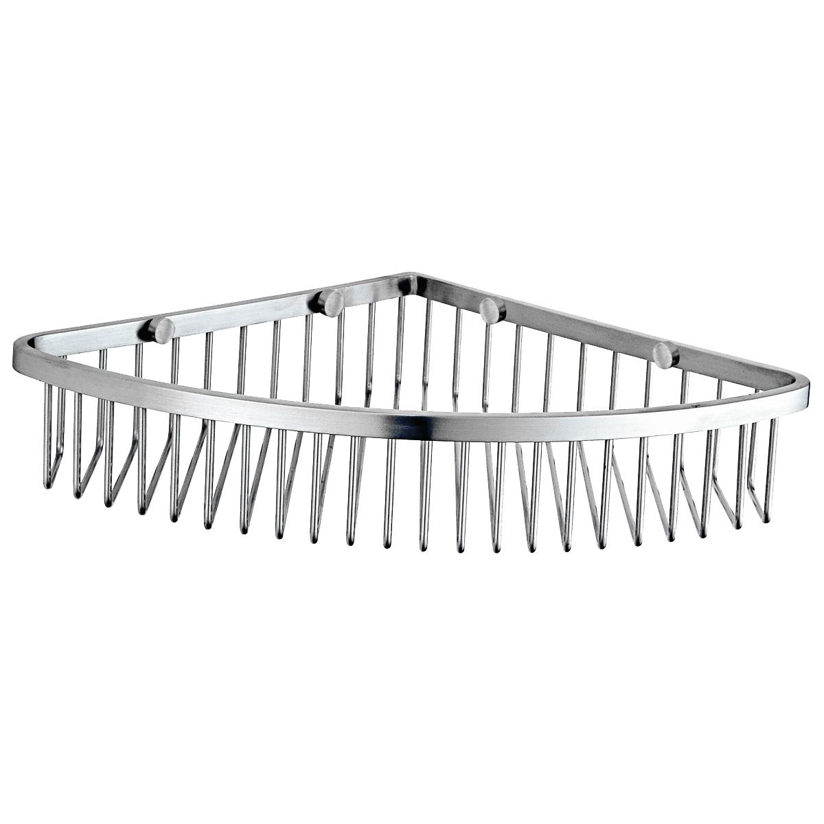 Nofer Полка-корзинка угловая 30,5 см, цвет: нержавеющая сталь брашированная 09063.S