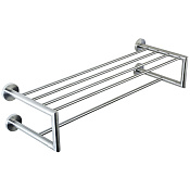 Nofer Niza Полка для полотенец 65,5x22 см, подвесная, цвет: нержавеющая сталь 16854.S