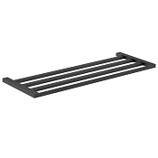 Nofer Corinto Полка для полотенец 62,6x23,6 см, подвесная, цвет: черный матовый 16923.N